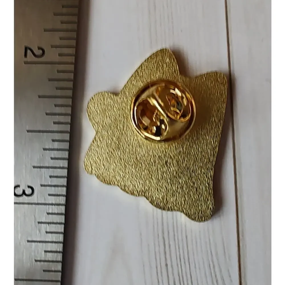 Black Cat Pin Gothic Witchy Halloween Occult Lapel Pin